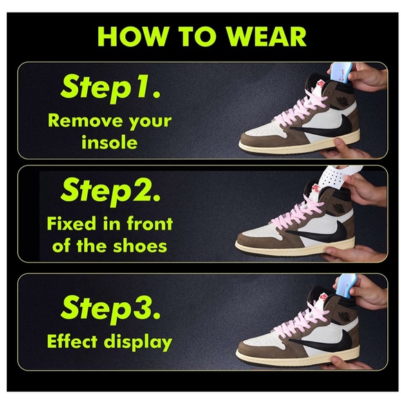 NEW 4 Pairs Shoe Crease Protectors for Most Sneakers Men's Size 7.5 -12 - Picture 7 of 7